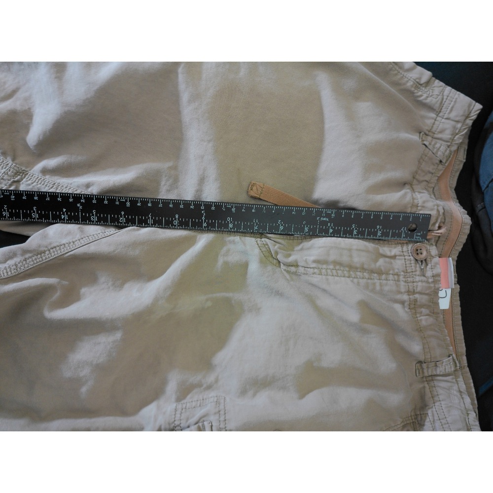 Nike Cargo Shorts Mens 35 Tan Khaki Vtg Inspo Rugged Gorpcore Utility Pockets - Picture 6 of 9